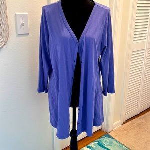 Logo by Lori Goldstein button down cardigan
